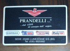 Tessera Viacard "PRANDELLI ... dal 1899 al servizio dell'acqua" taglio L. 50.000