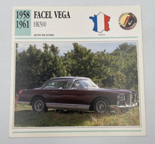 Scheda  Tecnica Facel Vega HK500