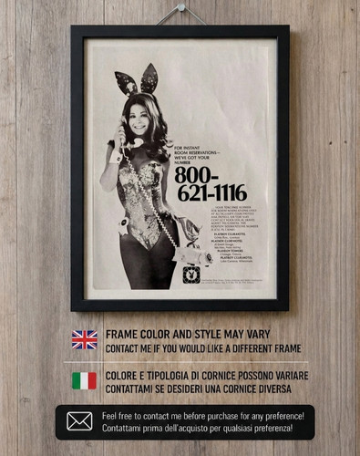 Quadro 1968 playboy bunny girl - 1968,