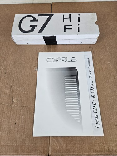 Cyrus cd 8x istruzioni - cd,