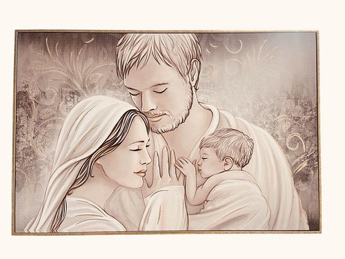Quadro sacra famiglia tela - quadro,
