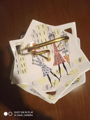 Alzata ceramica rometti - ceramica,
