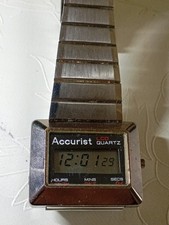 orologio digitale vintage accurist uomo donna