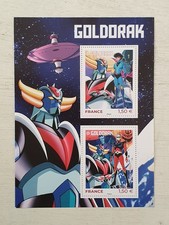 FRANCOBOLLI STAMPS GOLDORAK GRENDIZER GOLDRAKE STAMPS FRANCE 2X 1,50 EURO