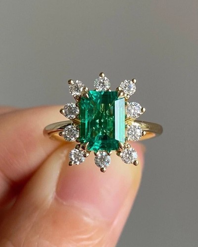 Anello moda ct smeraldo - anello,