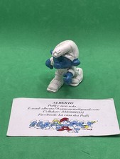 PUFFI SMURFS SUPER PUFFO SCI SMURF SKIER 40205 CON MANCANZE DI COLORE BIANCO