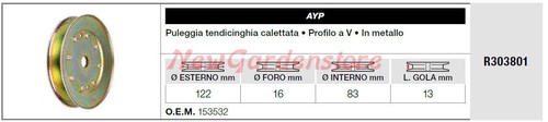 Puleggia tendicinghia