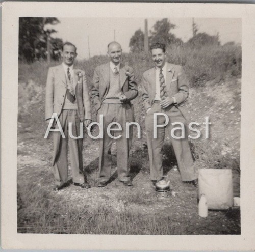 Three men outdoor - three,