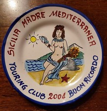 Piatti del buon ricordo Touring Club  Sicilia  2004 Solimene di Vietri sul Mare.