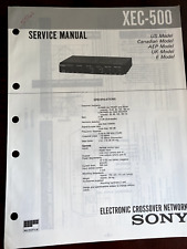 SONY XEC-500 Manuale di