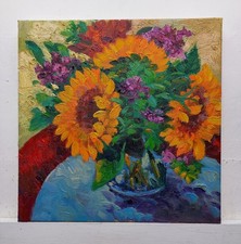 Dipinto quadro girasoli fiori - dipinto,