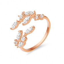 Rosa Oro Su Argento Sterling