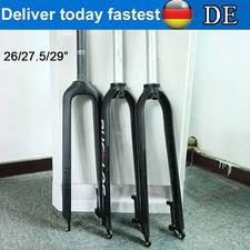 26/27.5/29" Freno a Disco Rigido Forcelle Carbonio/Alluminio MTB Bici 1-1/8"