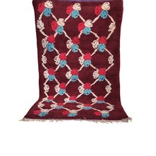 Tappeto bordeaux marocchino