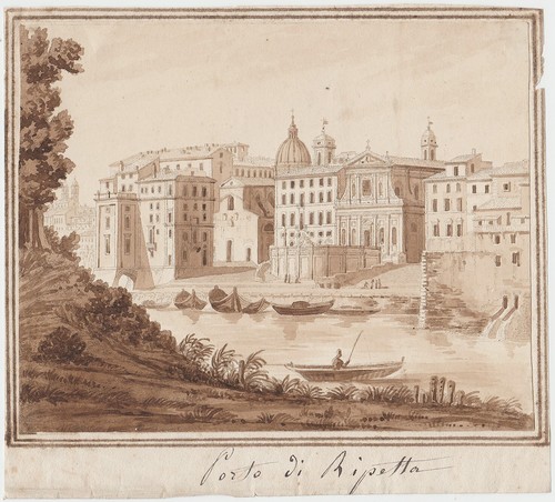 Acquerello antico anonimo 1820 - acquerello,