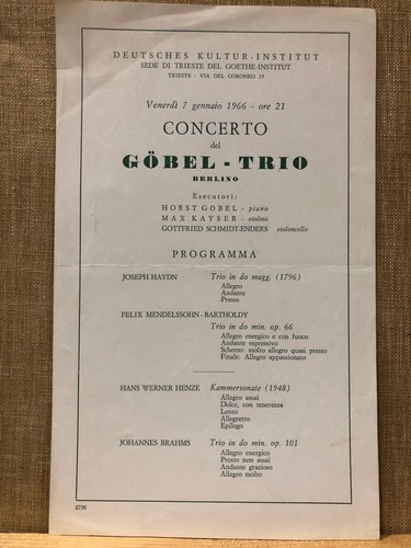 Concerto gobel trio 1966 - concerto,