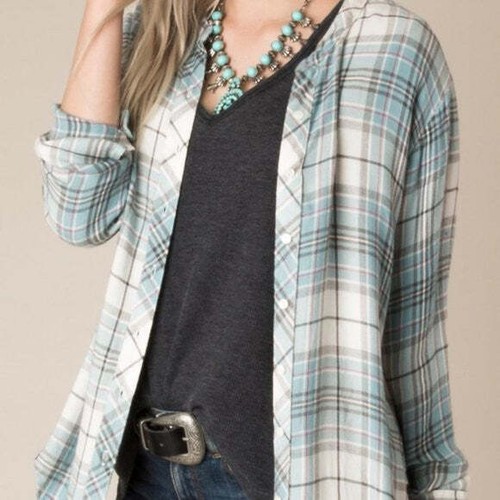 Camicia bianca quadri - bianca, a