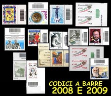 ITALIA 2008 e 2009 Francobolli