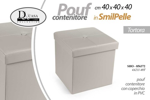 Pouf contenitore poggiapiedi - contenitore,