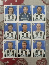 LOTTO DI 9 FIGURINE CALCIO 98 MERLIN JUVENTUS PERUZZI MONTERO