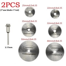 2PCS HSS Circolare Lama