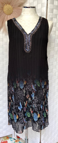Desigual black neck beaded - black,