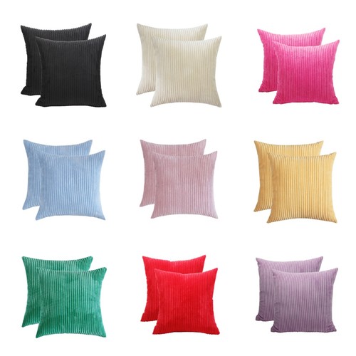 Pezzi copricuscino righe - 2,
