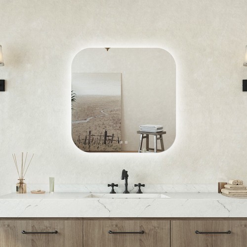 Specchio bagno ovale 80x80cm - ovale,