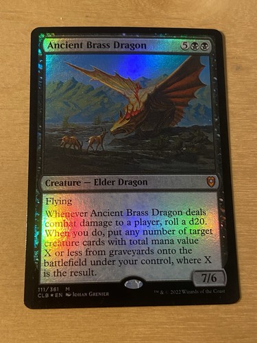 Ancient brass dragon foil - ancient,