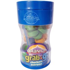 Cranium Grab & Go Checkers Extreme Family gioco da tavolo travel tube 2006 due giocatori