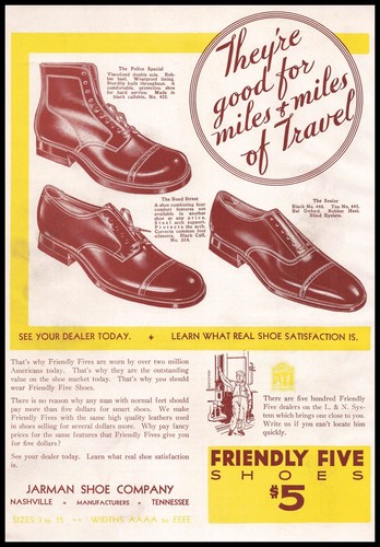 1931 jarman shoe - jarman,