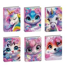 Sj Gang Animali Girl Quaderno A4 Maxi 96/100 Rigatura 10M fantasie assortite