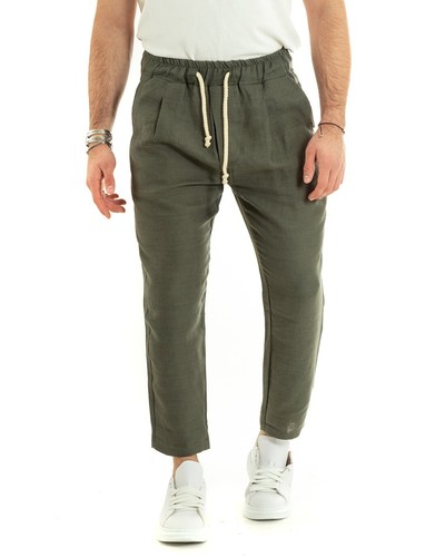 Pantaloni uomo lino lungo - pantaloni,