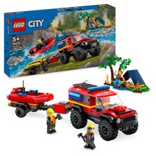 60412 LEGO City Fire Fuoristrada antincendio e gommone di salvataggio