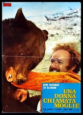 1975 * Poster Soggettone Cinema "Una Donna Chiamata Moglie - Gene Hackman, Liv U