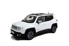Modellino auto Jeep Renegade bianco pressofuso scala 1:18 collezione regalo giocattolo bambini
