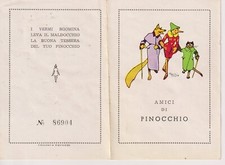 TESSERA AMICI DI PINOCCHIO n