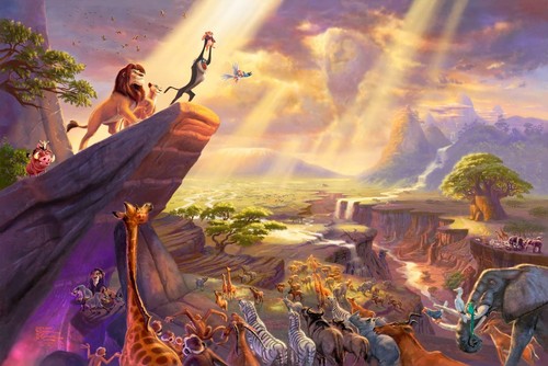 Quadro disney leone - re,