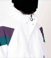 FILA Giacca imbottita in nylon bianco con cappuccio