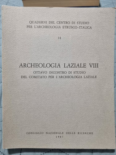 Archeologia laziale viii - archeologia, –