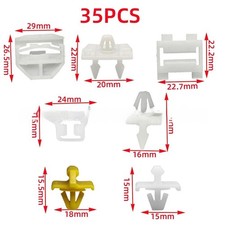 Pezzi clip abitacolo auto - 35,