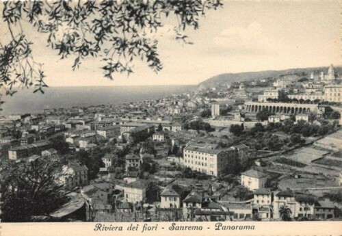 Cartolina sanremo panorama - cartolina,