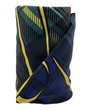 Sciarpa di seta marina FALIERO SARTI autentica W:43,31" 3838