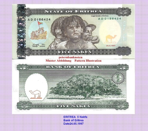 Eritrea nakfa 1997 unc 2 - p.,