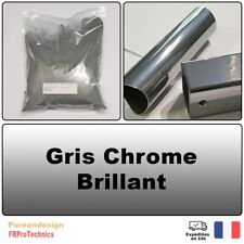 Peinture poudre de thermolaquage 1 Kg GRIS CHROME Brillant- Powder coating