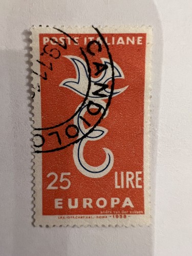 Francobollo poste italiane - italiane, 25