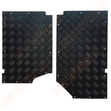 Footwell Piastre Pavimento 3mm Piastra Scacchiera Nero Defender 90/110 LT77 RHD