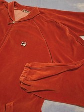 JACKET "chenille" vintage 80's FILA  era Borg  tg 50-L circa made in Italy RARE 