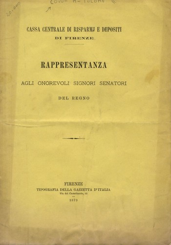 Cassa centrale risparmi - centrale, e