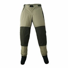 Pantaloni trampolieri pesca a mosca calza piede impermeabile wading pantaloni vita wader
